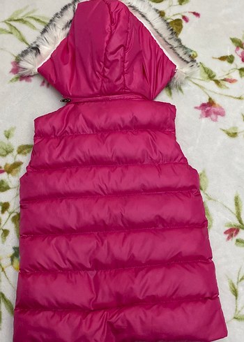 Kız Çocuk Pembe Kürklü Şişme Yelek - Görsel 6