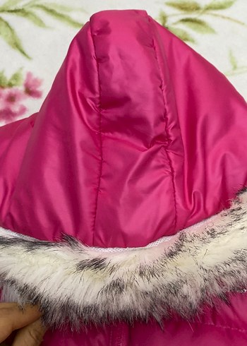 Kız Çocuk Pembe Kürklü Şişme Yelek - Görsel 2