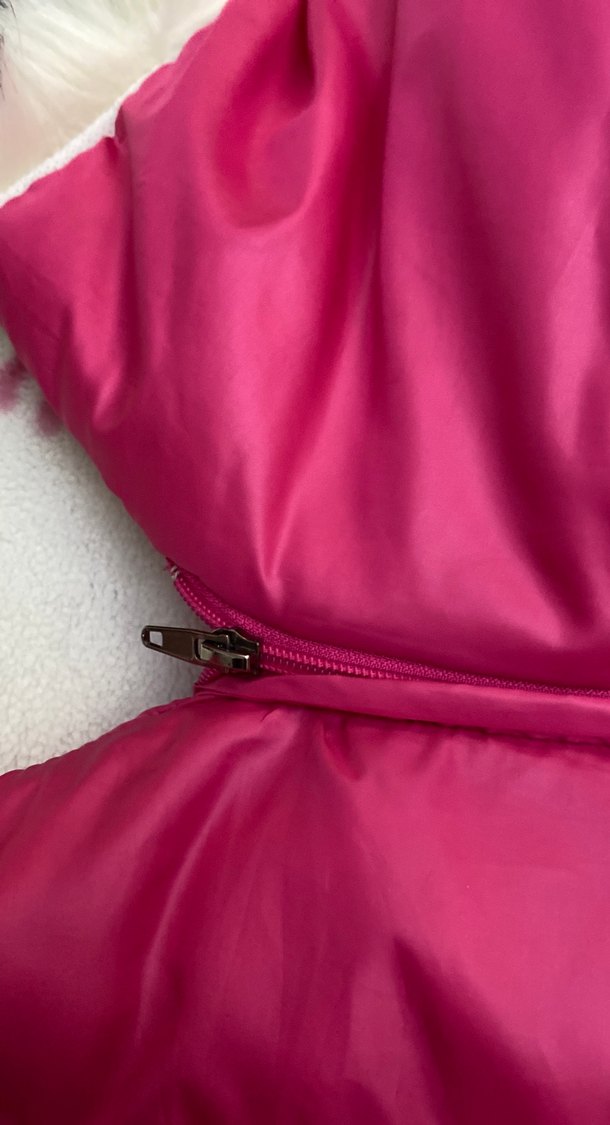 Kız Çocuk Pembe Kürklü Şişme Yelek - Görsel 5