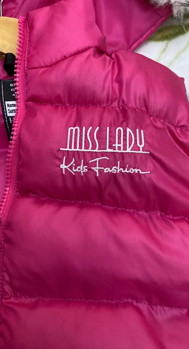 Kız Çocuk Pembe Kürklü Şişme Yelek - Görsel 4