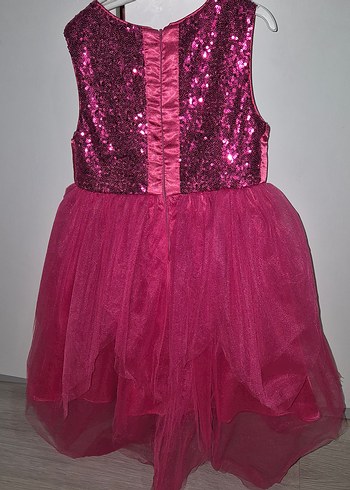 Kız Çocuk Payetli Tütülü Elbise - Görsel 2