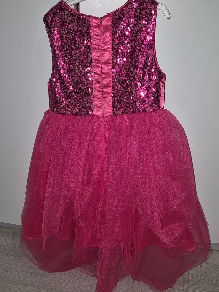 Kız Çocuk Payetli Tütülü Elbise - Görsel 2