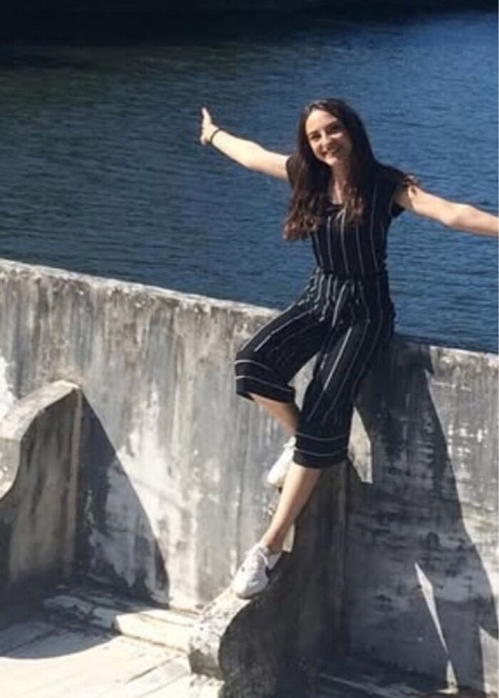 Çizgili yazlık tulum - Görsel 3