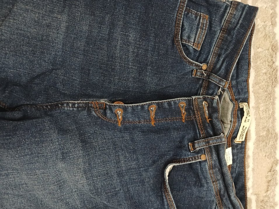 Lacivert Kadın Kot Pantolon - Görsel 5