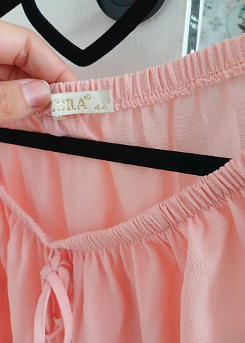 Dantel Detaylı Pembe Bohem Kadın Bluz - Görsel 5