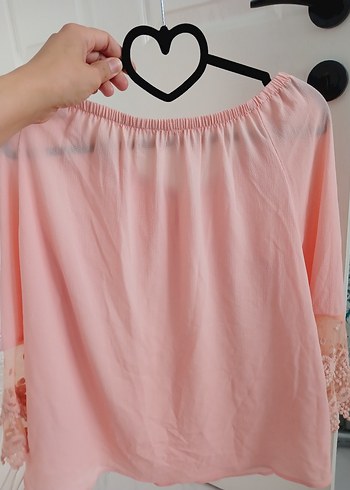 Dantel Detaylı Pembe Bohem Kadın Bluz - Görsel 6