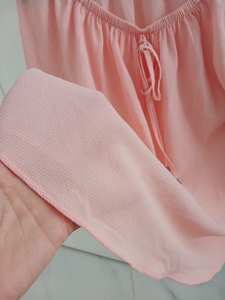 Dantel Detaylı Pembe Bohem Kadın Bluz - Görsel 4