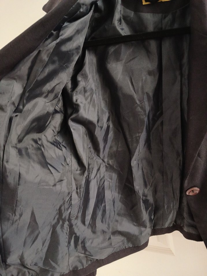 Koyu Lacivert  Kadın Blazer Ceket - Görsel 3