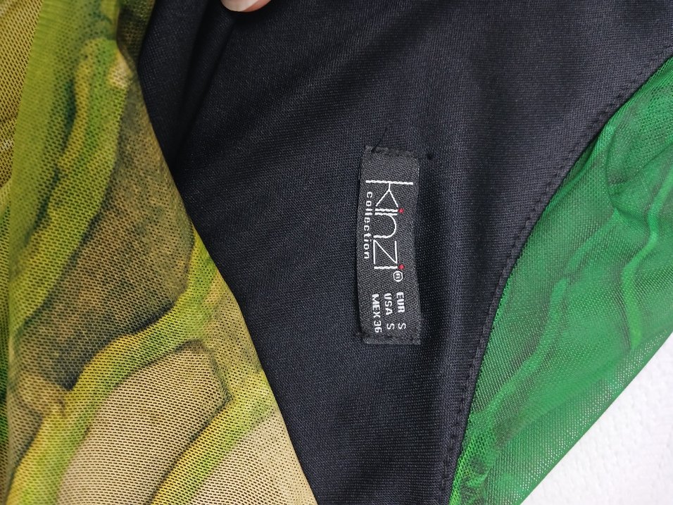 Yeşil Tek Omuz Elbise - Görsel 5