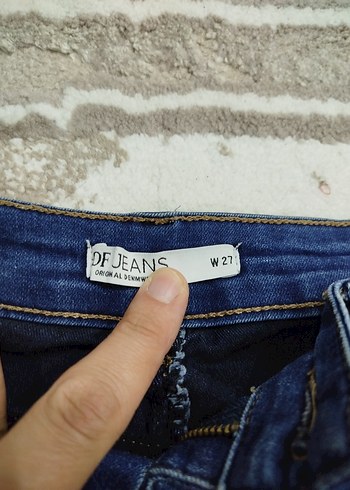 Kadın Mavi Normal Boy Denim Pantolon - Görsel 5