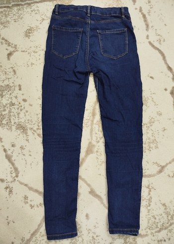 Kadın Mavi Normal Boy Denim Pantolon - Görsel 6