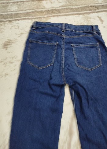 Kadın Mavi Normal Boy Denim Pantolon - Görsel 7