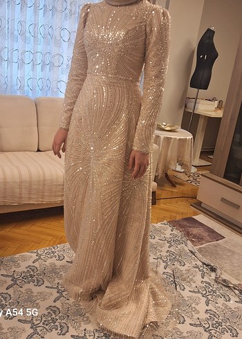 Tesettür Nişan Elbisesi - Görsel 4