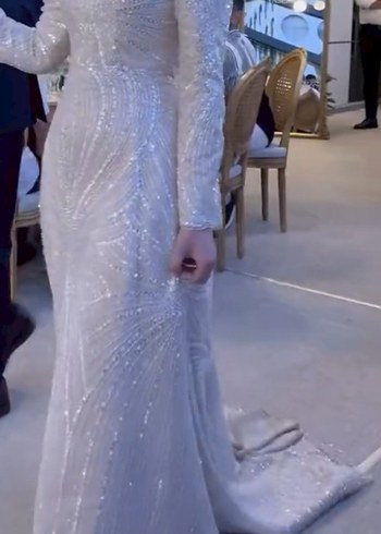 Tesettür Nişan Elbisesi - Görsel 7