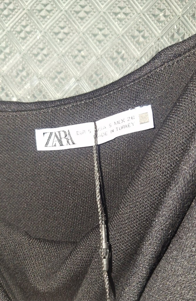 Siyah Straplez elbise - Görsel 5