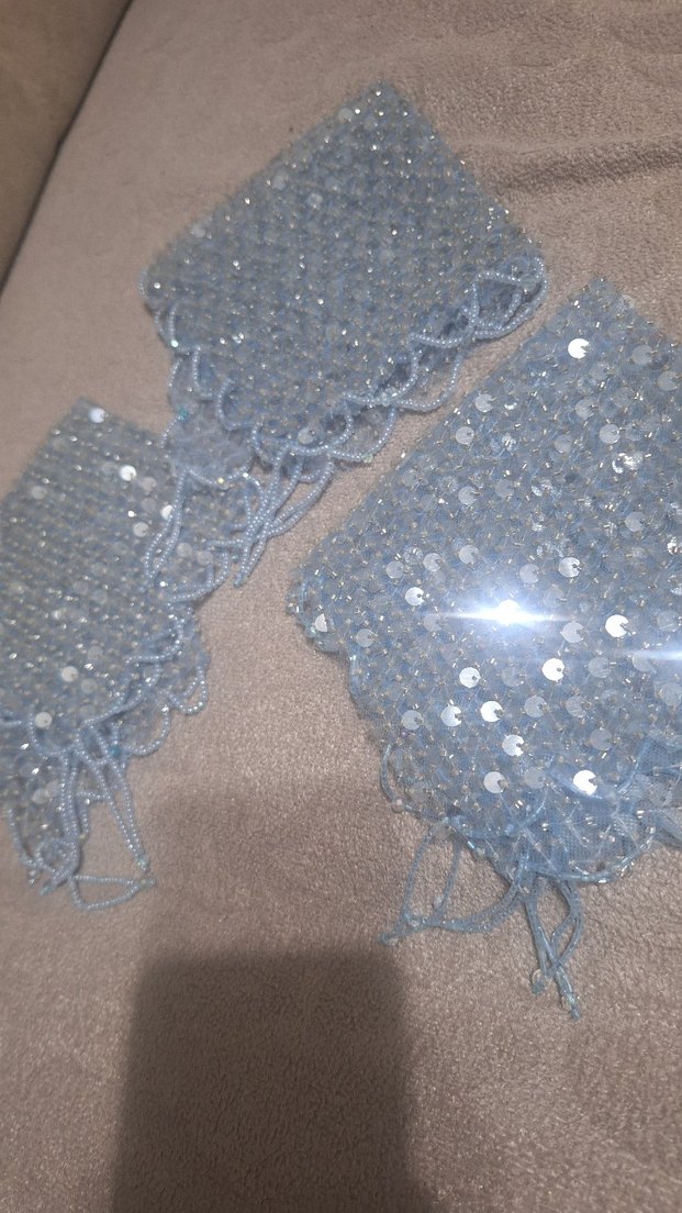 Boncuk İşlemeli halay mendili - Görsel 2