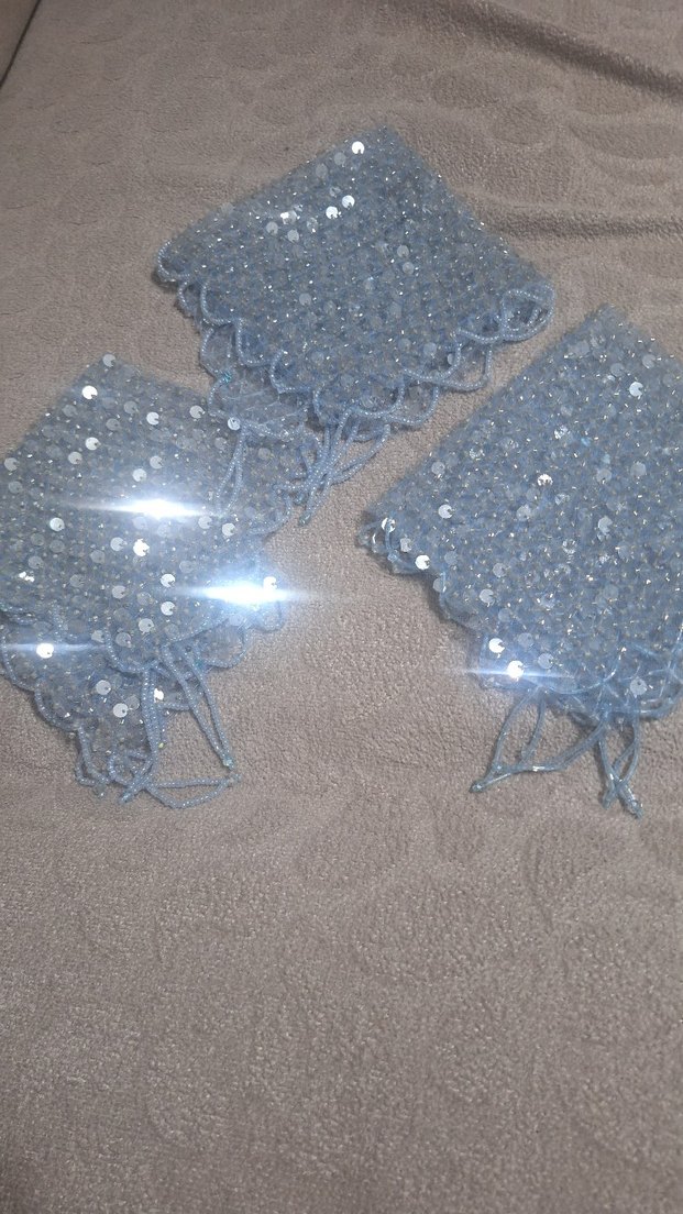 Boncuk İşlemeli halay mendili - Görsel 3