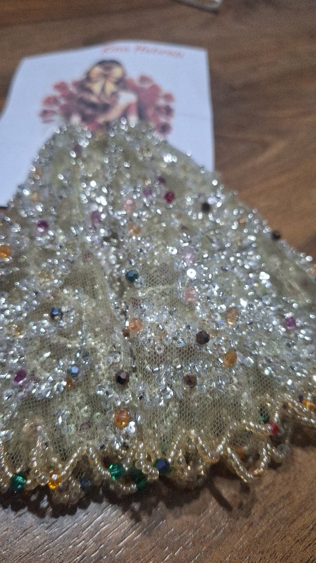 Boncuk İşlemeli Parlak halay mendili - Görsel 3