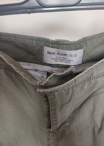 Gri Keten Rahat Kesim Kemerli Erkek Şort - Görsel 6