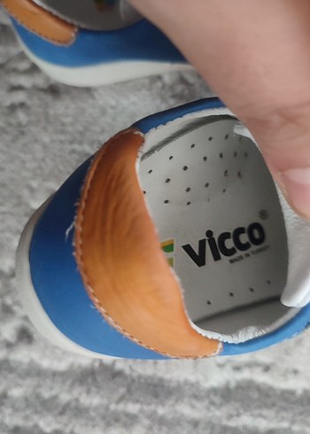 Mavi Erkek Bebek İlk Adım Ayakkabısı Vicco - Görsel 4