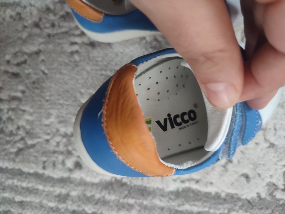 Mavi Erkek Bebek İlk Adım Ayakkabısı Vicco - Görsel 4