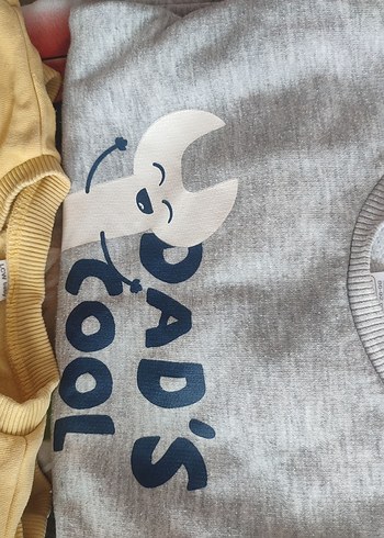 Sarı Erkek Çocuk Sweatshirt Dinozor Baskılı - Görsel 6