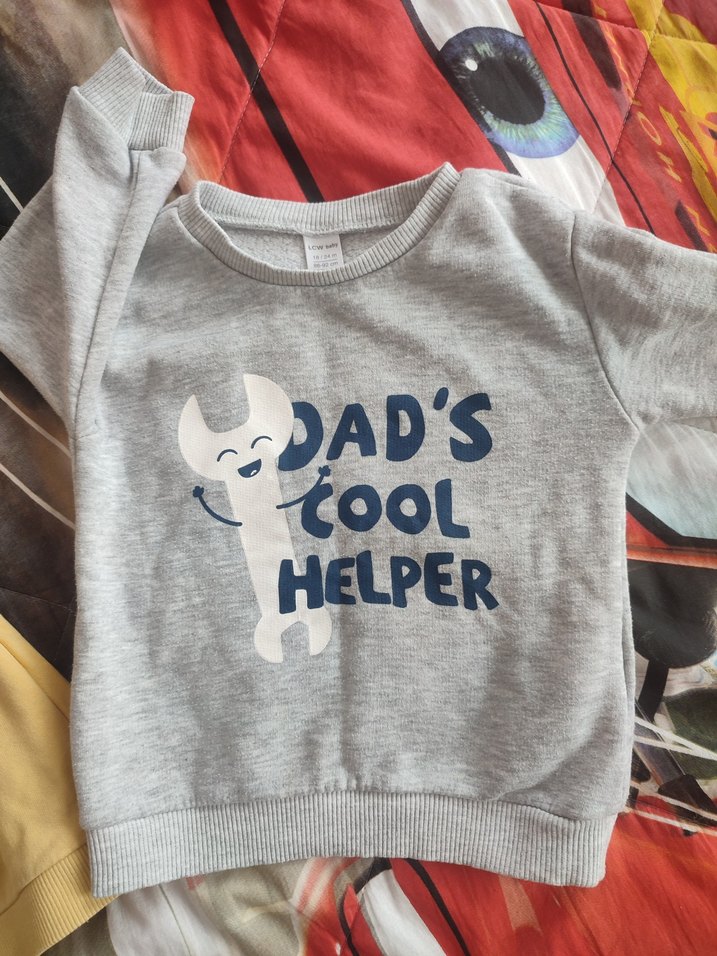 Sarı Erkek Çocuk Sweatshirt Dinozor Baskılı - Görsel 2