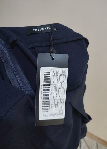 Fırfırlı Lacivert Kısa Kadın jile - Görsel 4