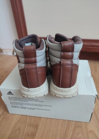 27 Beden Kahverengi Deri unisex çocuk bot
