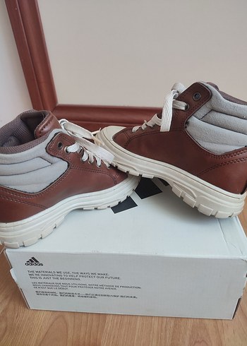 27 Beden kahverengi Renk Kahverengi Deri unisex çocuk bot
