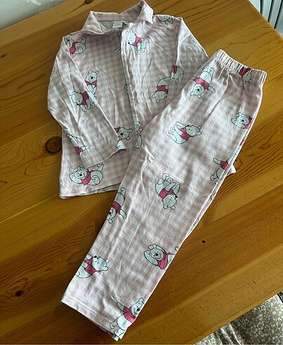 4 Yaş Beden pembe Renk Lc Waikiki kız çocuk pijama takımı