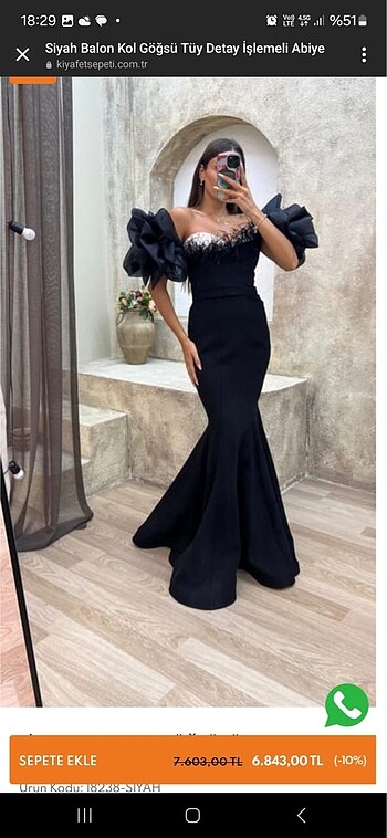 Siyah abiye - Görsel 6