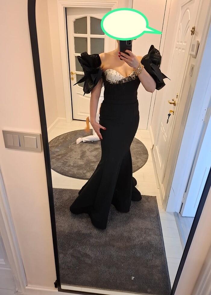 Siyah abiye - Görsel 4