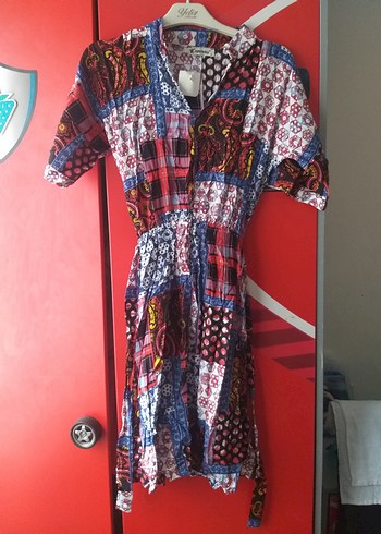 Renkli Bohem Uzun Kadın Sabahlık - Görsel 2