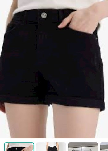 Defacto Siyah Denim Mini Sort