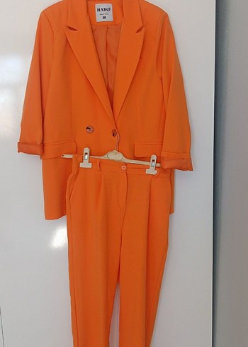 Diğer Turuncu Mini Kadın Blazer Takım