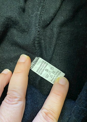 s Beden Siyah Rahat Kesim Eşofman Altı