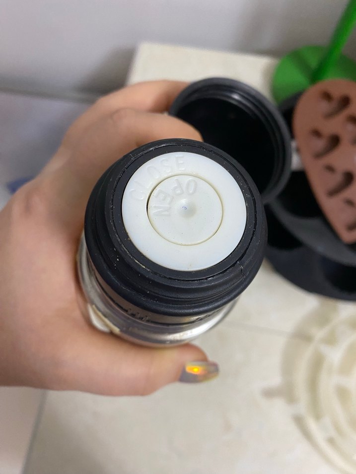 Beyaz Pastel Çocuk Termos Şişesi - Görsel 4