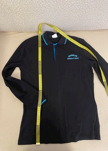 Fermuarlı Siyah Erkek Polo Tişört şahinler Anadolu lisesi - Görsel 2