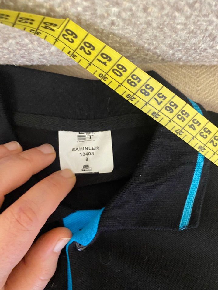 Fermuarlı Siyah Erkek Polo Tişört şahinler Anadolu lisesi - Görsel 3