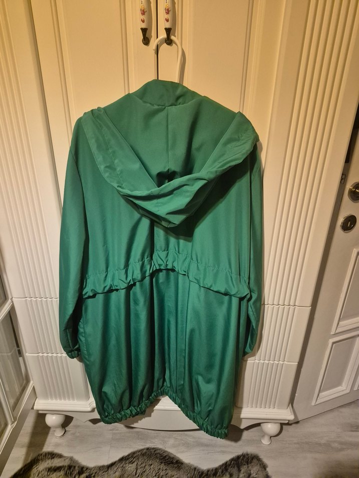 Yeşil Rugan Midi Erkek Yağmurluk - Görsel 2