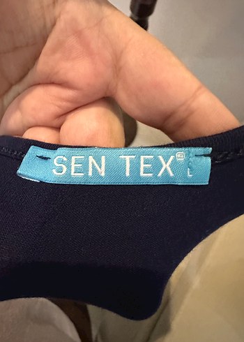 Lacivert Midi Hamile Elbisesi - Görsel 3