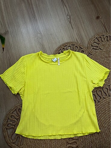 Neon sarı crop