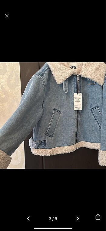 xl Beden Zara kot peluş mont