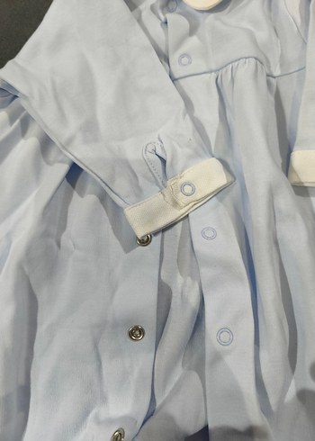 Princess baby Düğmeli Mavi Bebek Tulum - Görsel 6