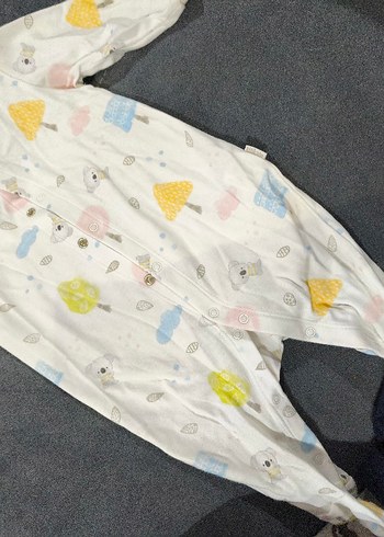 kitikate Uzun Kollu Pamuk Organik Bebek Tulum - Görsel 3