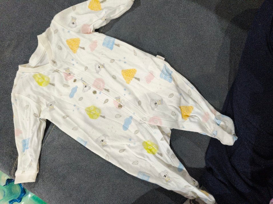 kitikate Uzun Kollu Pamuk Organik Bebek Tulum - Görsel 3