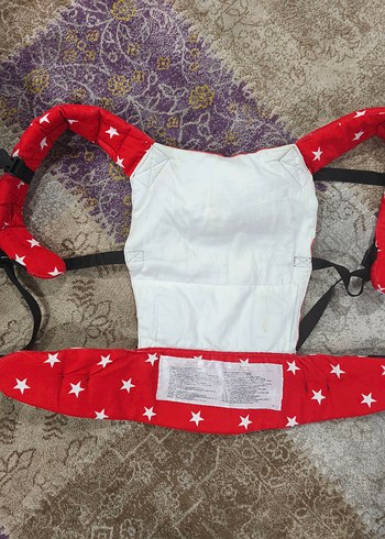 MamadusBaby Kırmızı Yıldızlı Ergonomik Kanguru - Görsel 3