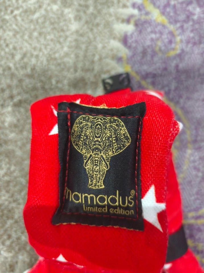 MamadusBaby Kırmızı Yıldızlı Ergonomik Kanguru - Görsel 4