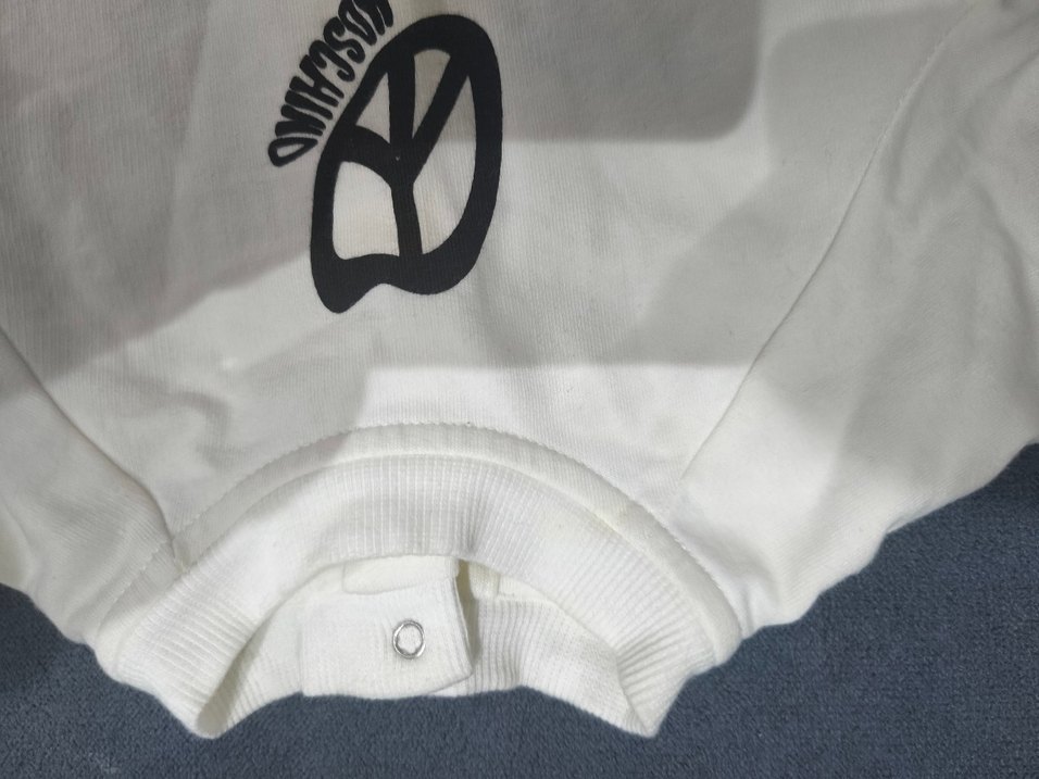 Bebek Erkek siyah beyaz peace Desenli tulum - Görsel 5